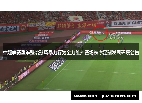 中超联赛重拳整治球场暴力行为全力维护赛场秩序足球发展环境公告